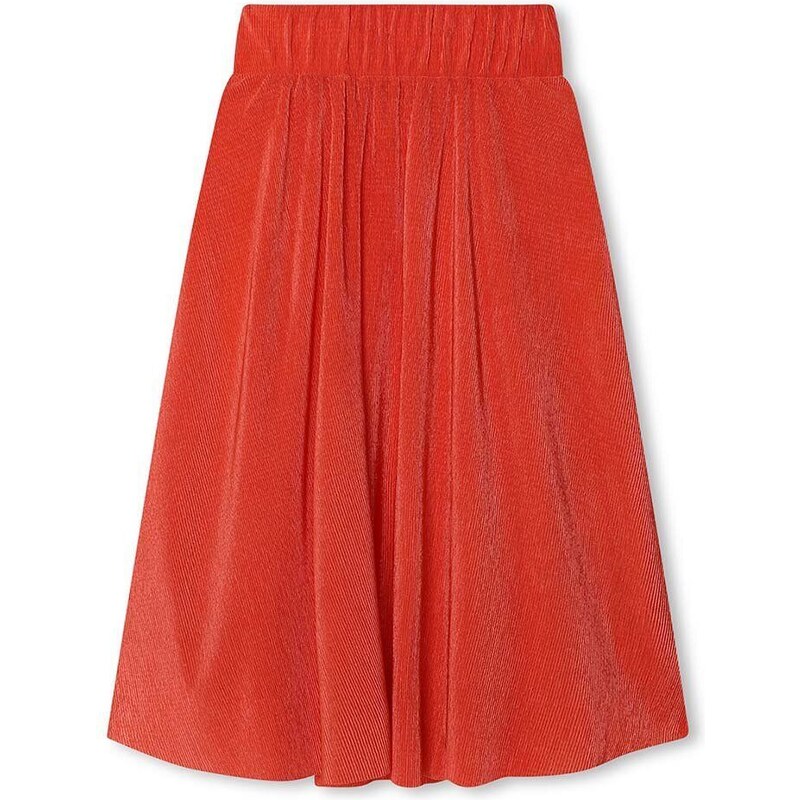 Dječja suknja Dkny boja: narančasta, midi, širi se prema dolje