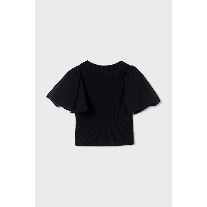 Dječja majica kratkih rukava Mayoral boja: crna