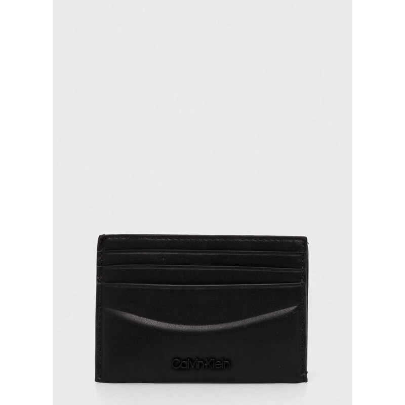 Etui za kartice Calvin Klein boja: crna
