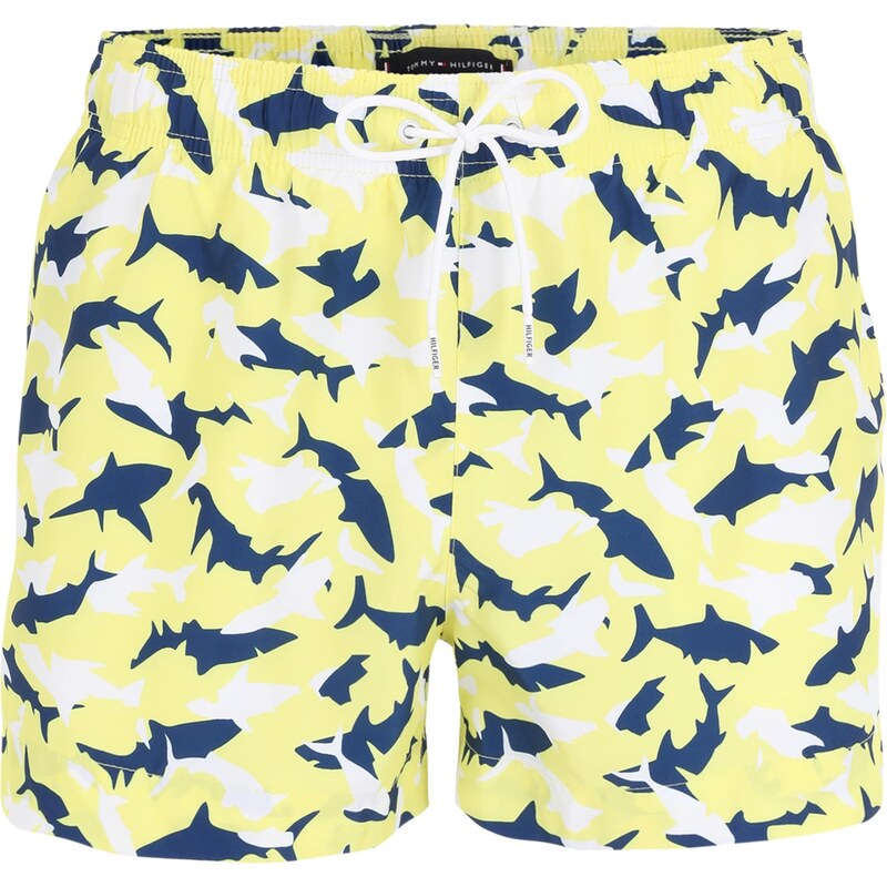 Tommy Hilfiger Underwear Kupaće hlače morsko plava / žuta / bijela