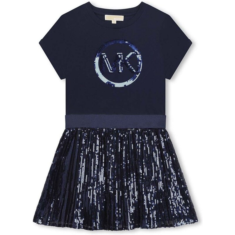 Dječja haljina Michael Kors boja: tamno plava, mini, širi se prema dolje