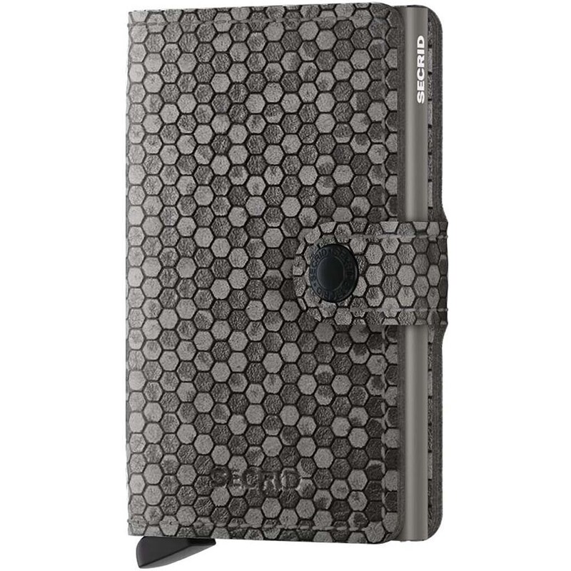 Kožni novčanik Secrid Miniwallet Hexagon Grey boja: siva
