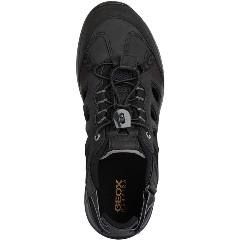 Sandale Geox U SANZIO za muškarce, boja: crna, U45G7D 0EK15 C9999
