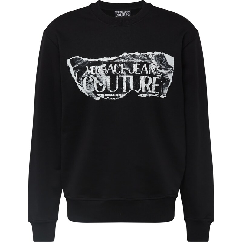 Versace Jeans Couture Sweater majica siva / crna / bijela