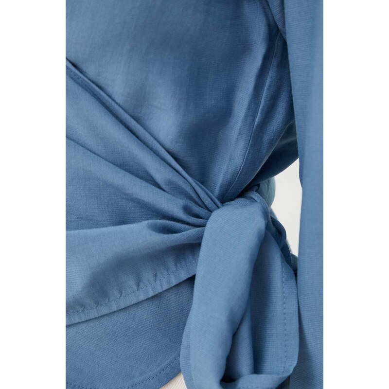 Bluz Sisley za žene, regular, s klasičnim ovratnikom