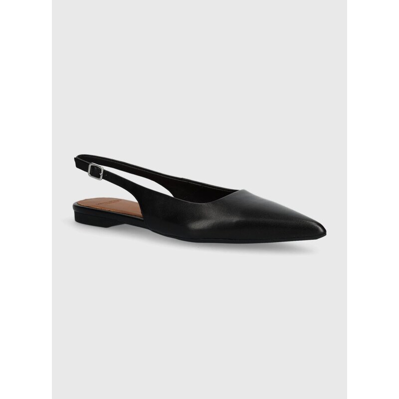 Kožne balerinke Vagabond Shoemakers HERMINE boja: crna, s otvorenom petom