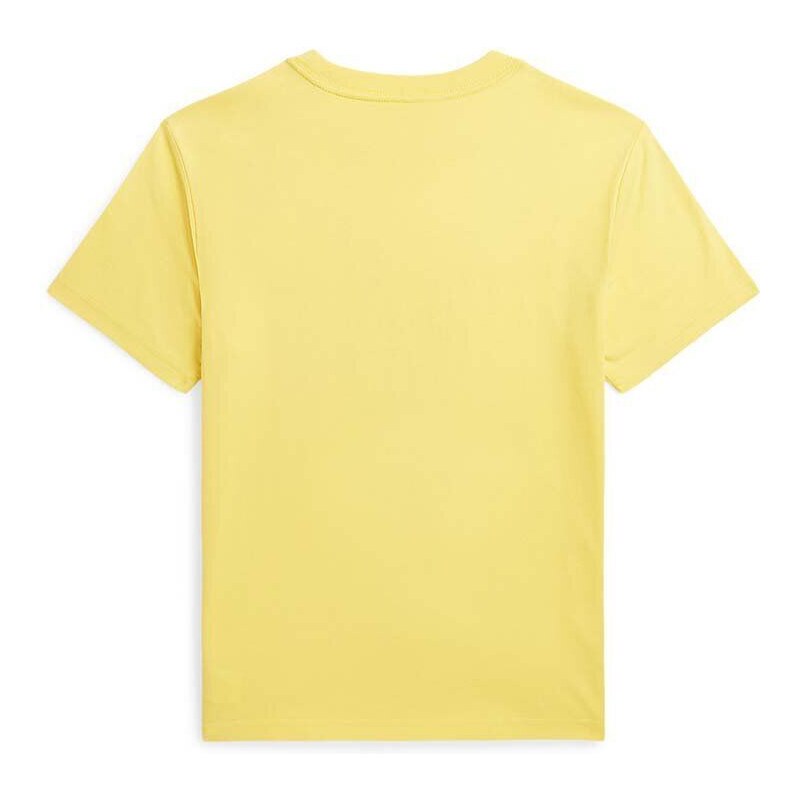 Dječja pamučna majica kratkih rukava Polo Ralph Lauren boja: žuta, s tiskom