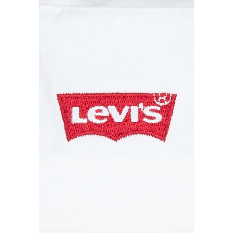 Dječji pamučni šešir Levi's LAN LEVIS BATWING BUCKET CAP boja: bež, pamučni