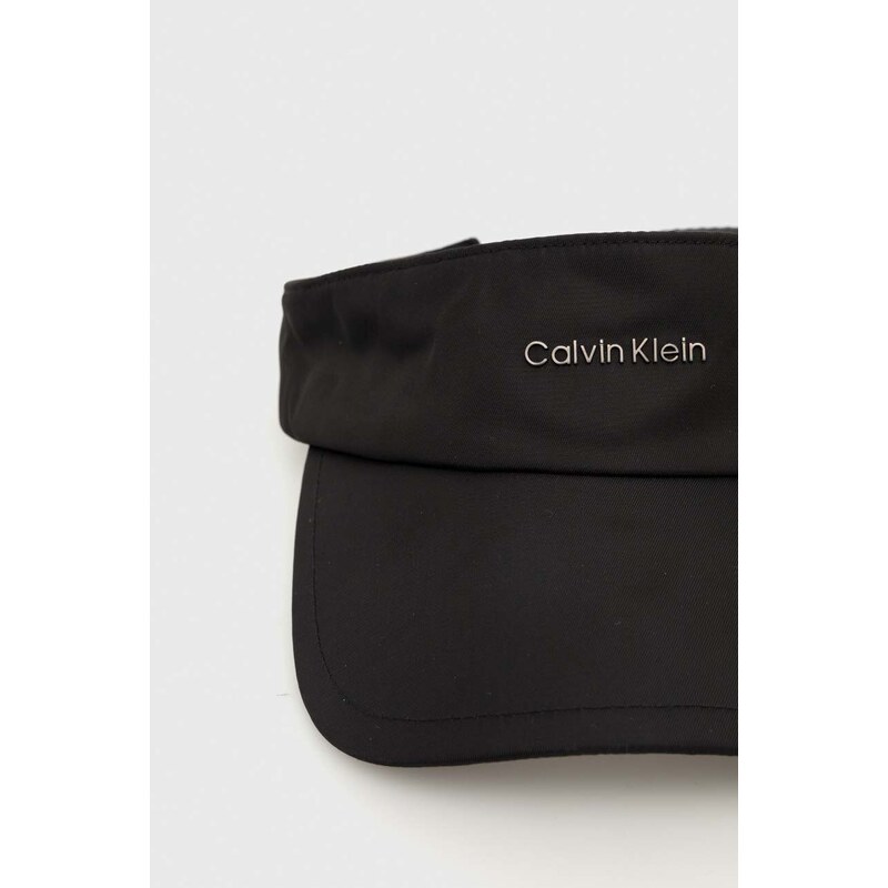 Šilt Calvin Klein boja: crna, s aplikacijom