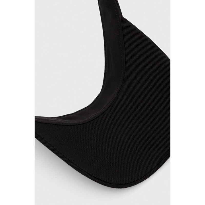 Pamučni šilt Calvin Klein boja: crna, bez uzorka