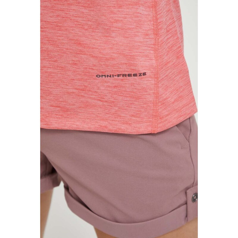 Sportska majica kratkih rukava Columbia Zero Rules Graphic boja: ružičasta