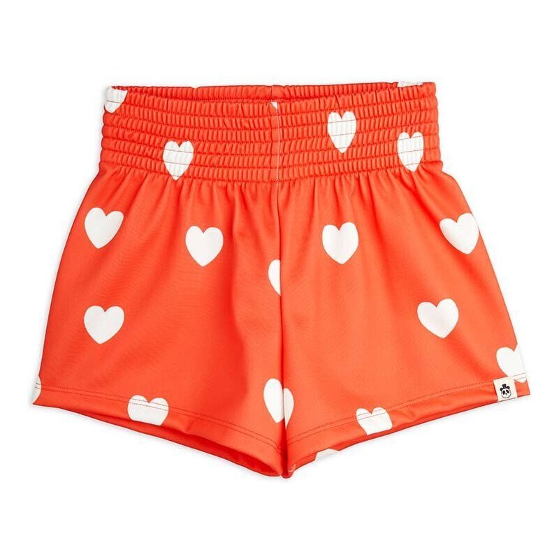 Dječje kratke hlače Mini Rodini Hearts boja: crvena, s uzorkom