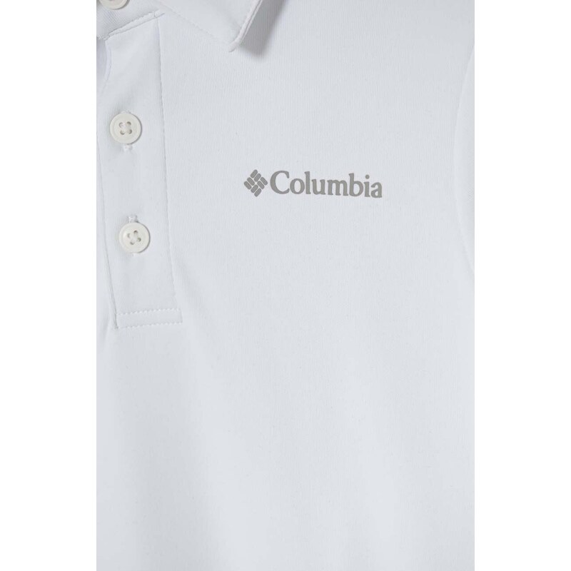Dječja polo majica Columbia Columbia Hike Polo boja: bijela, s tiskom