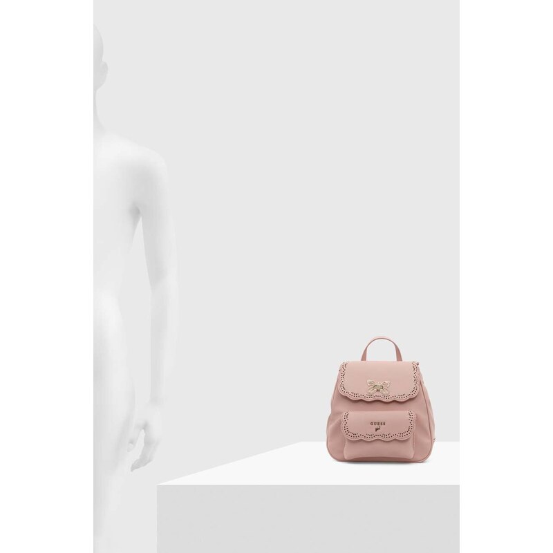 Dječji ruksak Guess boja: ružičasta, mali, bez uzorka