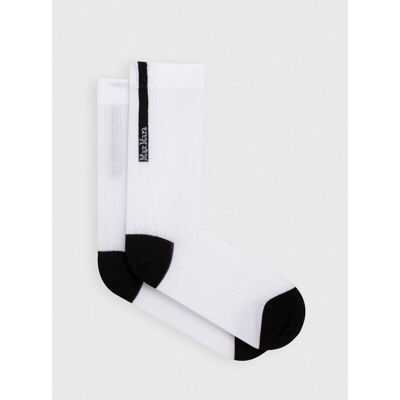Čarape Max Mara Leisure za žene, boja: bijela