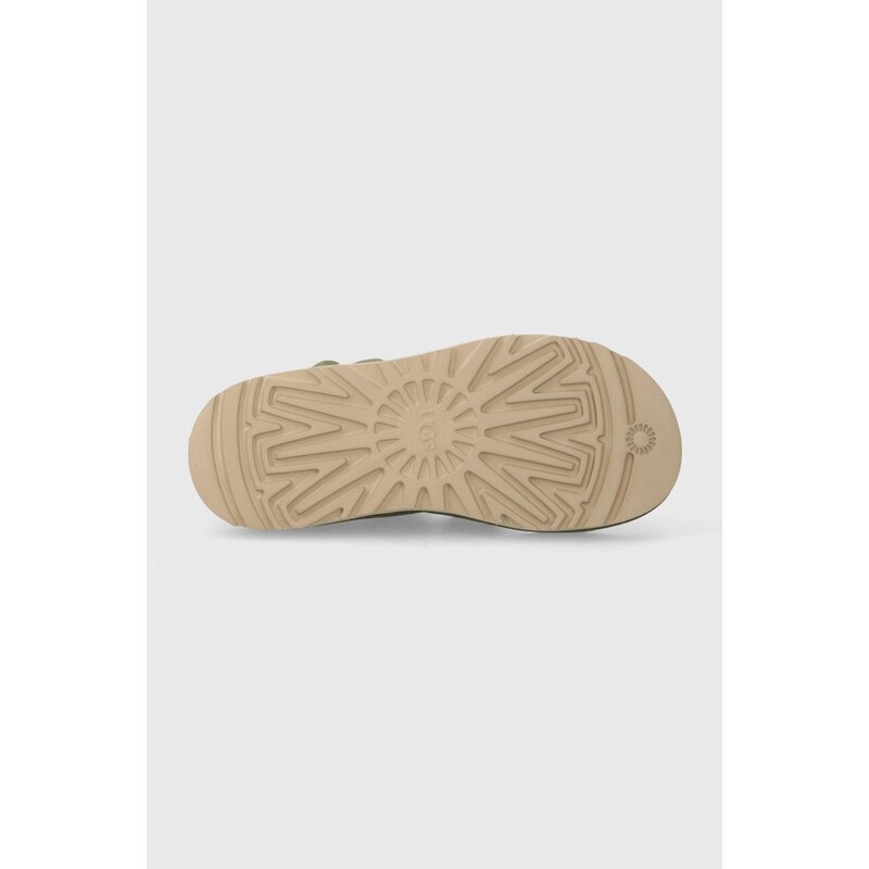 Sandale od brušene kože UGG Goldencoast Multistrap za muškarce, boja: zelena, 1153095