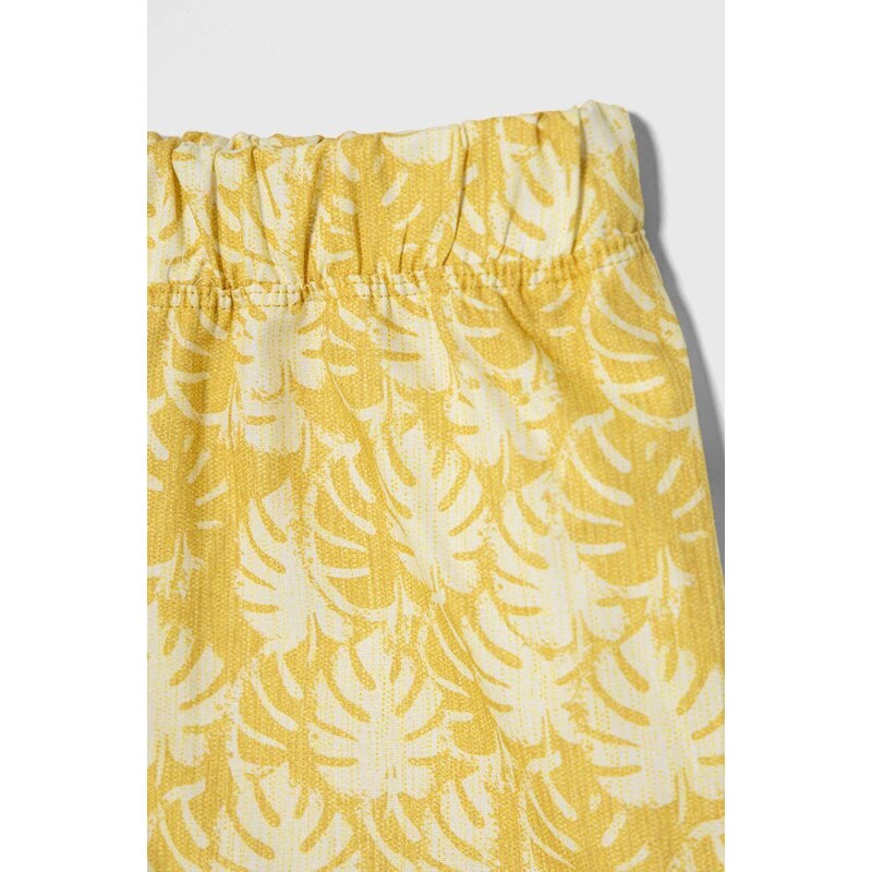 Dječje pamučne kratke hlače Jamiks boja: žuta
