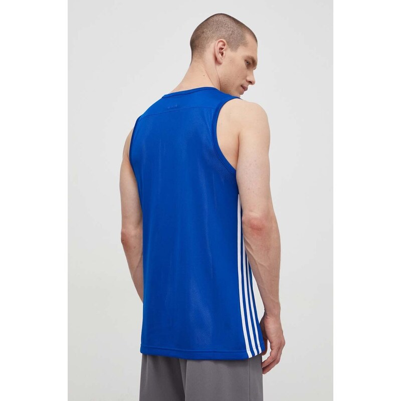Majica kratkih rukava adidas Performance DY6593 za muškarce, boja: plava