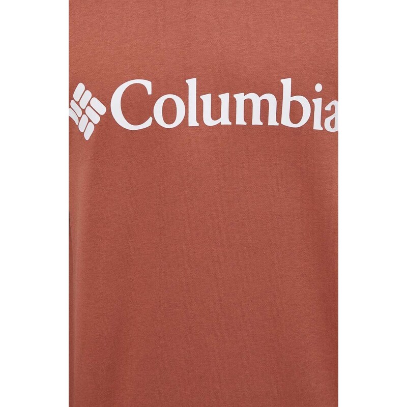 Dukserica Columbia za muškarce, boja: crvena, s tiskom