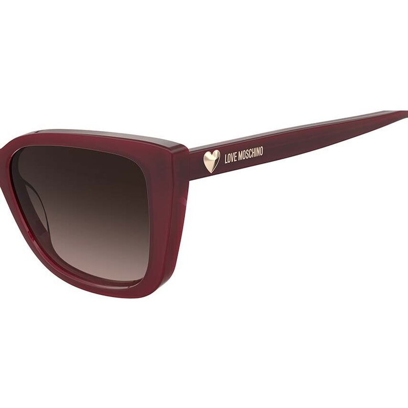 Sunčane naočale Love Moschino za žene, boja: bordo