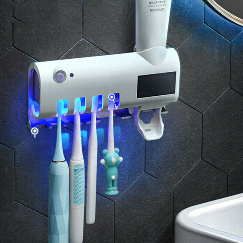 Lookapik UV sterilizator četkice za zube sa dozatorom paste i punjivom baterijom - Bijela