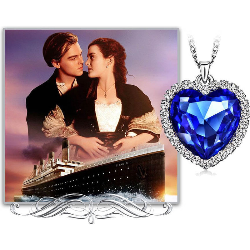 Lookapik Elegantna ogrlica TITANIC - srce oceana + GRATIS ukrasna vrećica