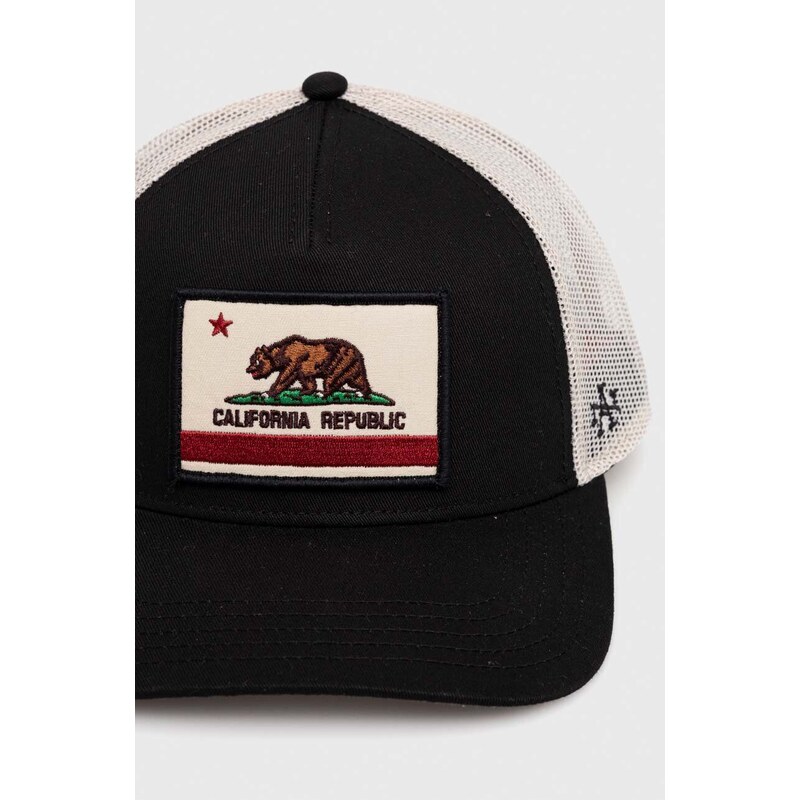 Kapa sa šiltom American Needle California boja: crna, s aplikacijom