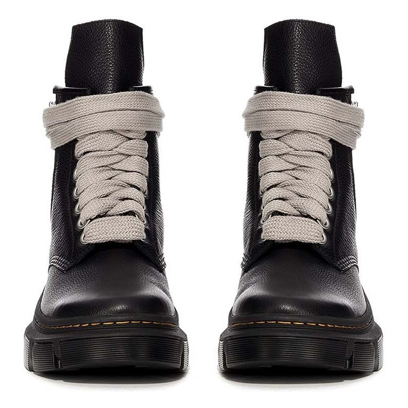 Visoke cipele Rick Owens x Dr. Martens 1460 Jumbo Lace Boot za muškarce, boja: crna, DM01D7810