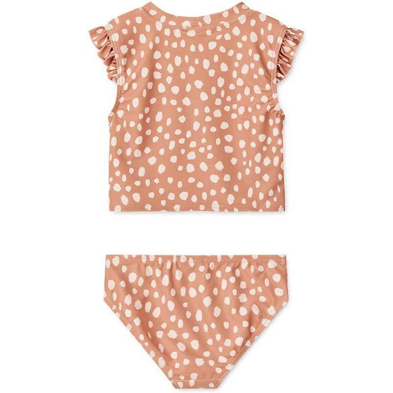 Dječji dvodijelni kupaći kostim Liewood Judie Printed Bikini Set boja: ružičasta
