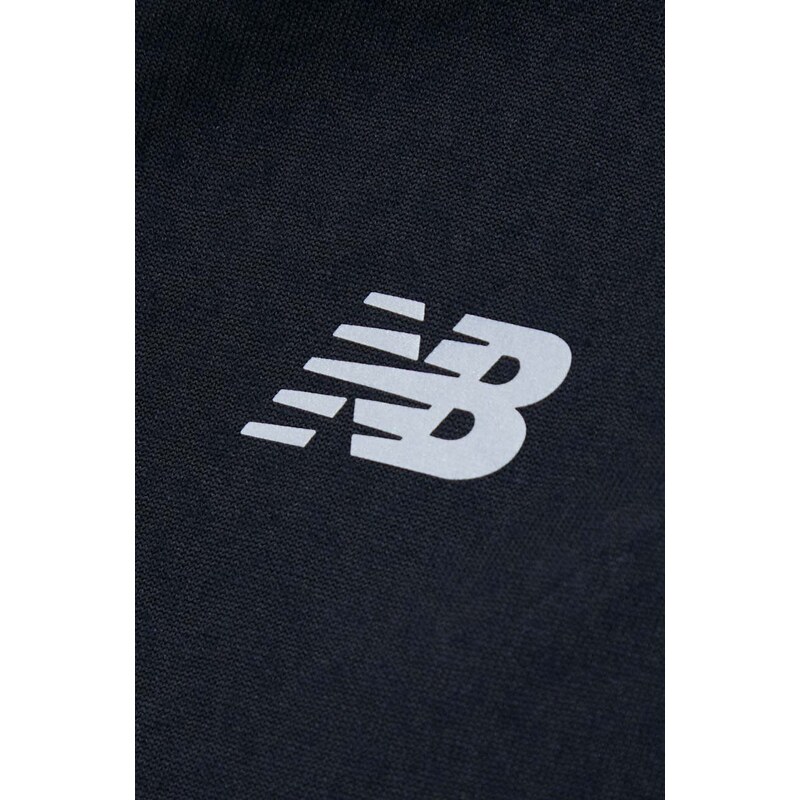 Majica dugih rukava za trčanje New Balance Heat Grid Half Zip boja: crna, s poludolčevitom, WT23252BK