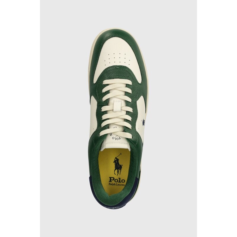 Kožne tenisice Polo Ralph Lauren Masters Crt boja: zelena, 809931571003
