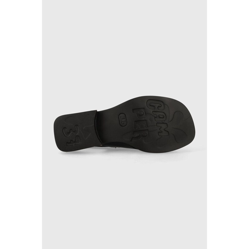 Kožne sandale Camper Dana za žene, boja: crna, K201600.002