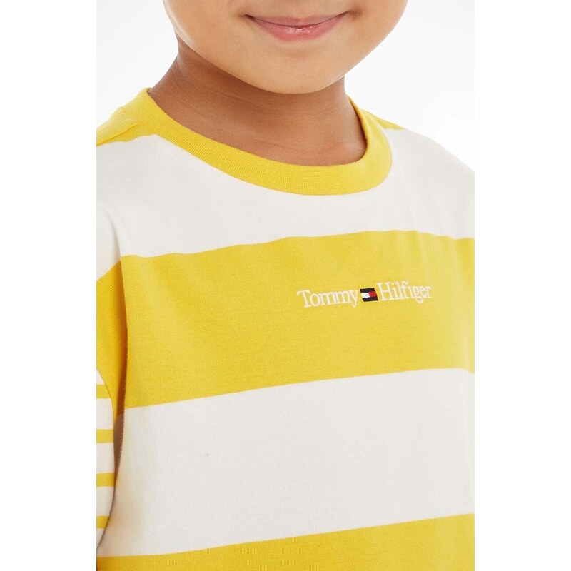 Dječja majica kratkih rukava Tommy Hilfiger boja: žuta, s uzorkom