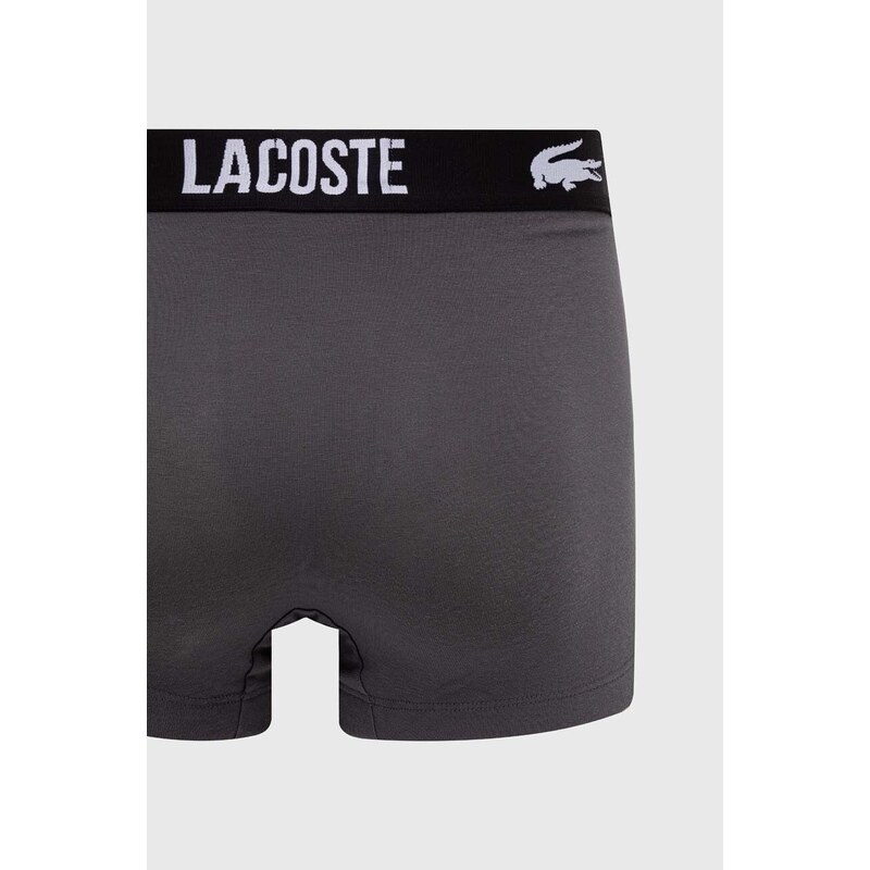 Bokserice Lacoste 3-pack za muškarce, boja: crna