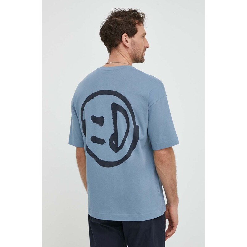 Pamučna majica Drykorn za muškarce, s tiskom