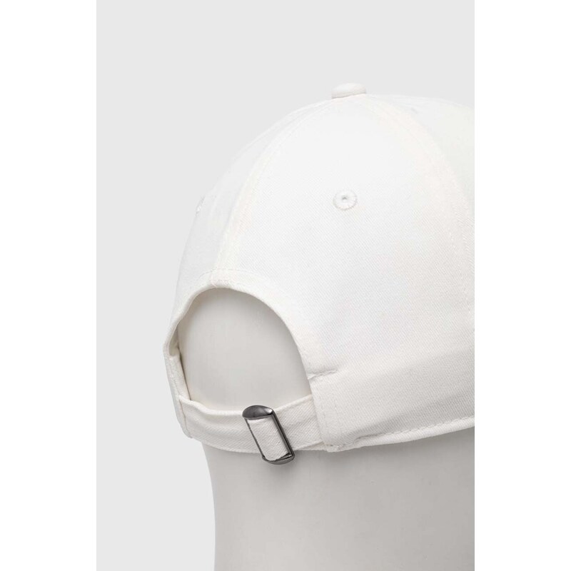 Pamučna kapa sa šiltom Hollister Co. boja: bijela, s tiskom
