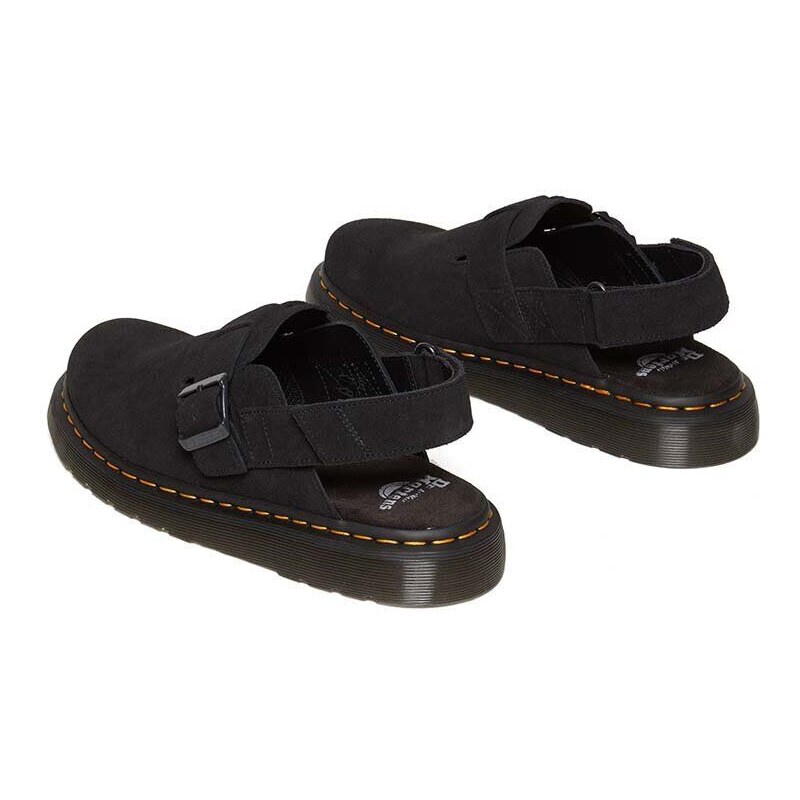 Sandale od brušene kože Dr. Martens Jorge II za muškarce, boja: crna, DM31563001
