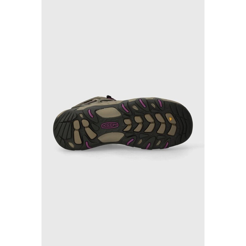 Cipele Keen Koven Mid WP za žene, boja: smeđa