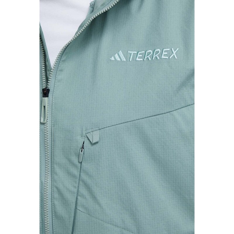 Vjetrovka adidas TERREX Xploric boja: zelena, IN4629