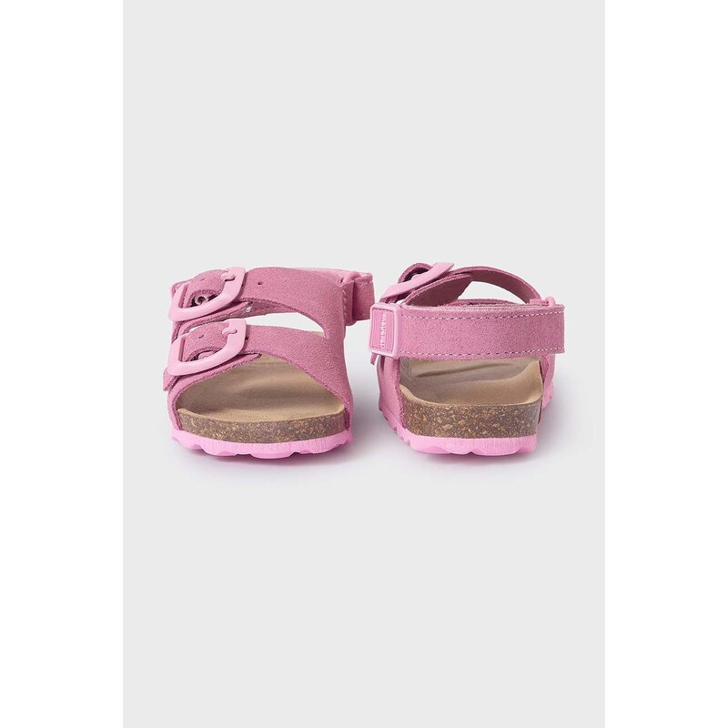 Dječje sandale od brušene kože Mayoral boja: ružičasta