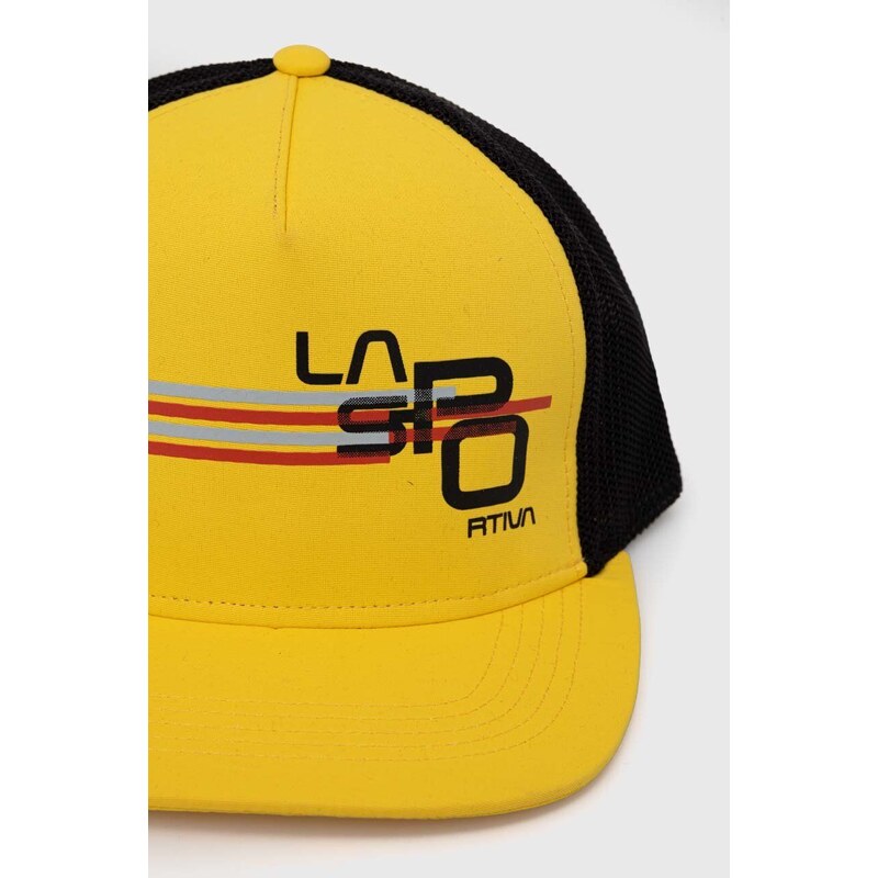 Kapa sa šiltom LA Sportiva Stripe Cub boja: žuta, s tiskom