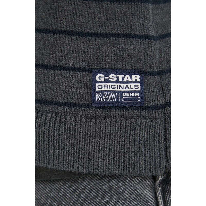 Pulover s dodatkom vune G-Star Raw za žene, boja: siva, lagani