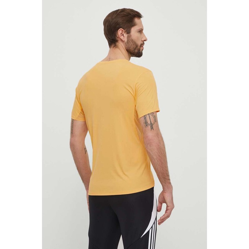 Majica kratkih rukava za trčanje adidas Performance Adizero boja: žuta, bez uzorka, IR7126