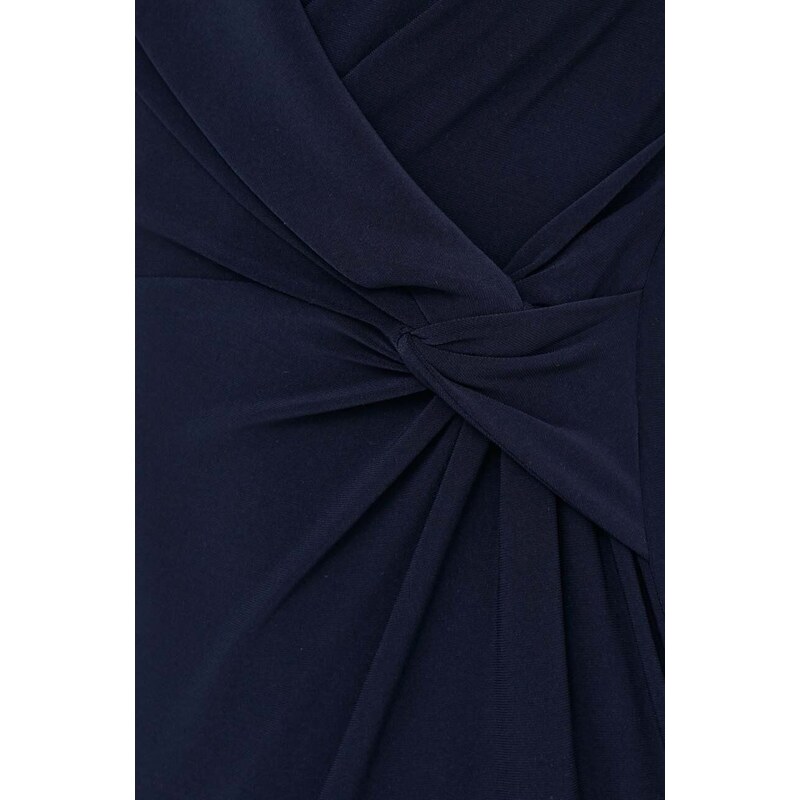 Haljina Lauren Ralph Lauren boja: tamno plava, mini, uska
