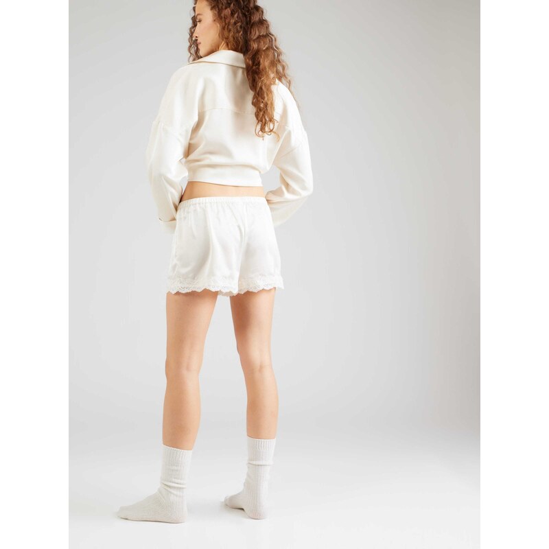 ETAM Kratke hlače za spavanje 'PURE SENSUAL' bijela