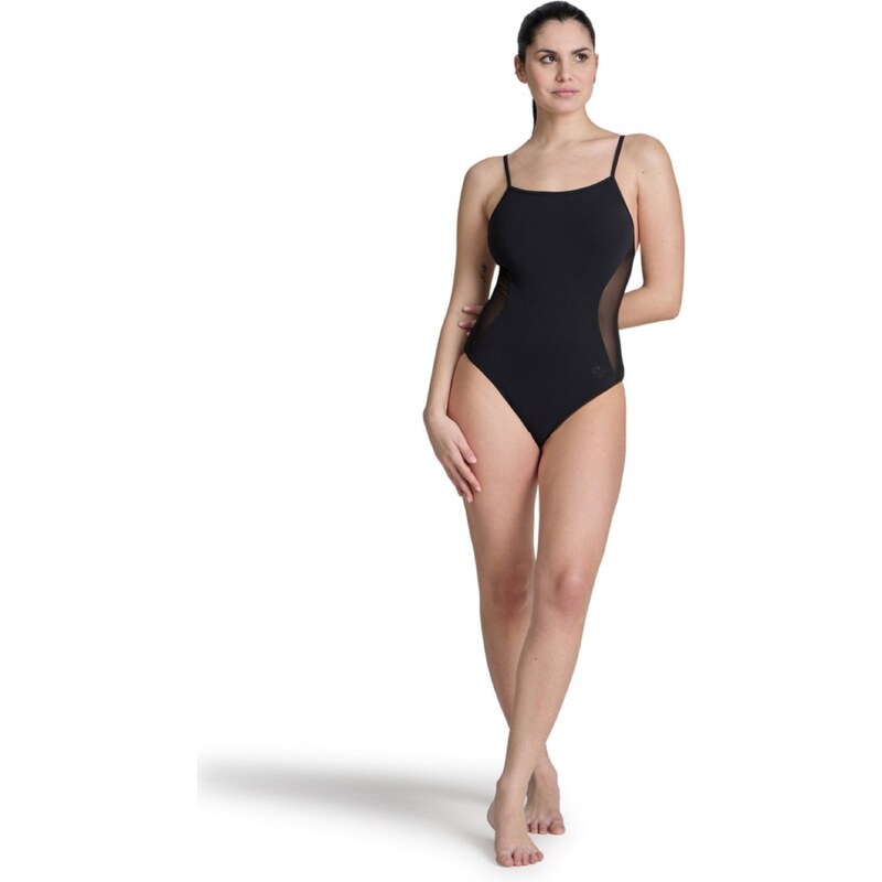ARENA Sportski kupaći kostim 'MESH PANELS CLOSED BACK' crna