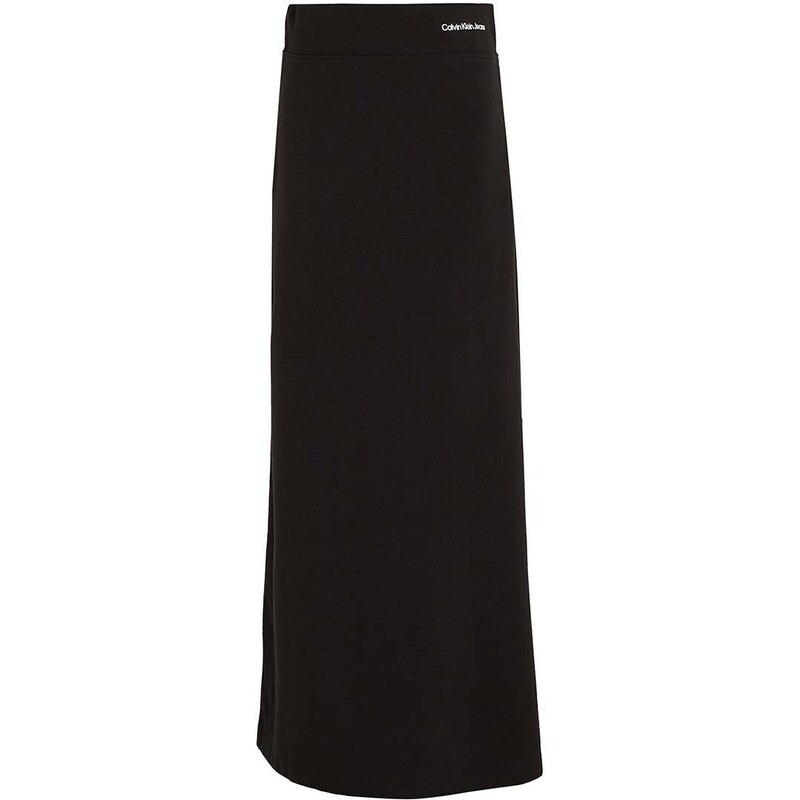 Dječja suknja Calvin Klein Jeans boja: crna, maxi, ravna