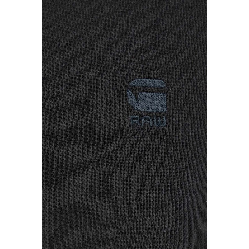 Pamučna majica dugih rukava G-Star Raw boja: crna