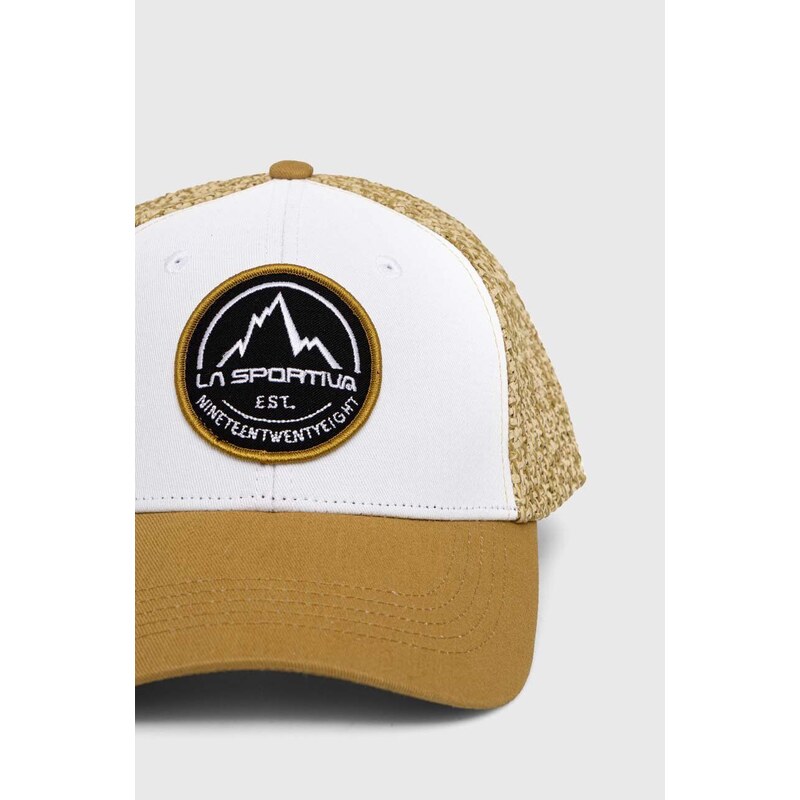 Kapa sa šiltom LA Sportiva Belayer boja: bež, s aplikacijom