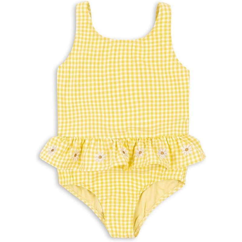 Dječji jednodijelni kupaći kostim Konges Sløjd boja: žuta